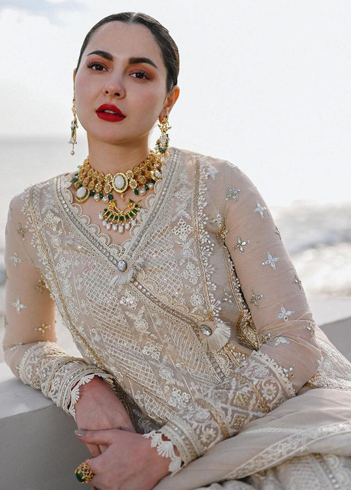 Sahil by Qalamkar Embroidered Lawn Suits Unstitched 3 Piece QLM23S SP-01 Aiyla - Luxury Collection