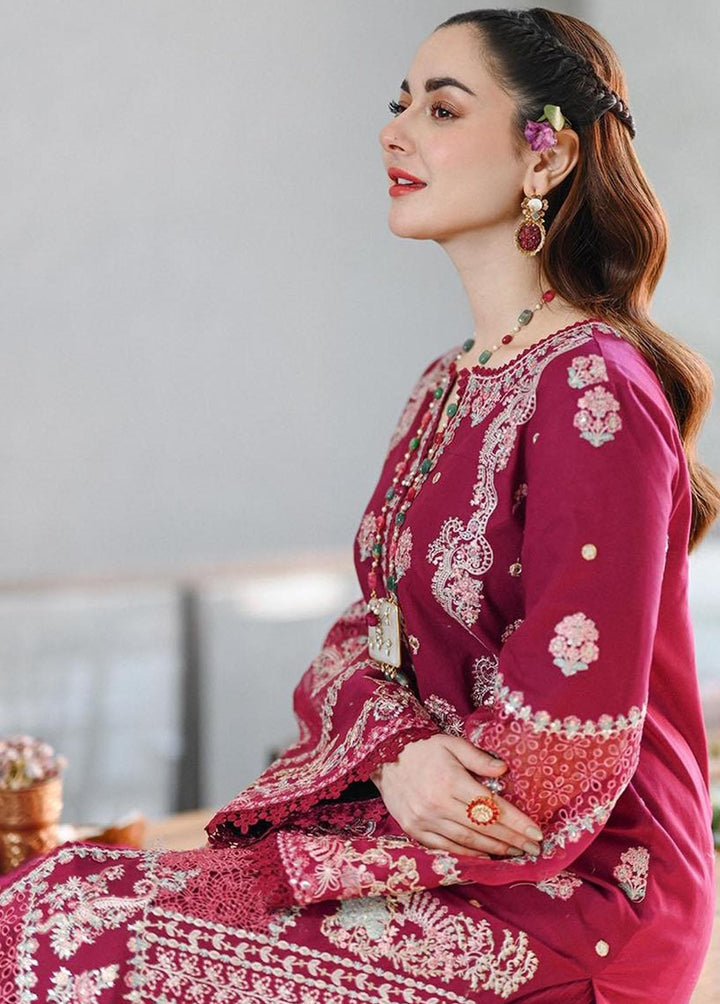Sahil by Qalamkar Embroidered Lawn Suits Unstitched 3 Piece QLM23S SP-02 Beyza - Luxury Collection
