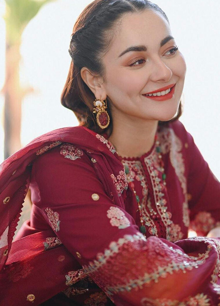 Sahil by Qalamkar Embroidered Lawn Suits Unstitched 3 Piece QLM23S SP-02 Beyza - Luxury Collection