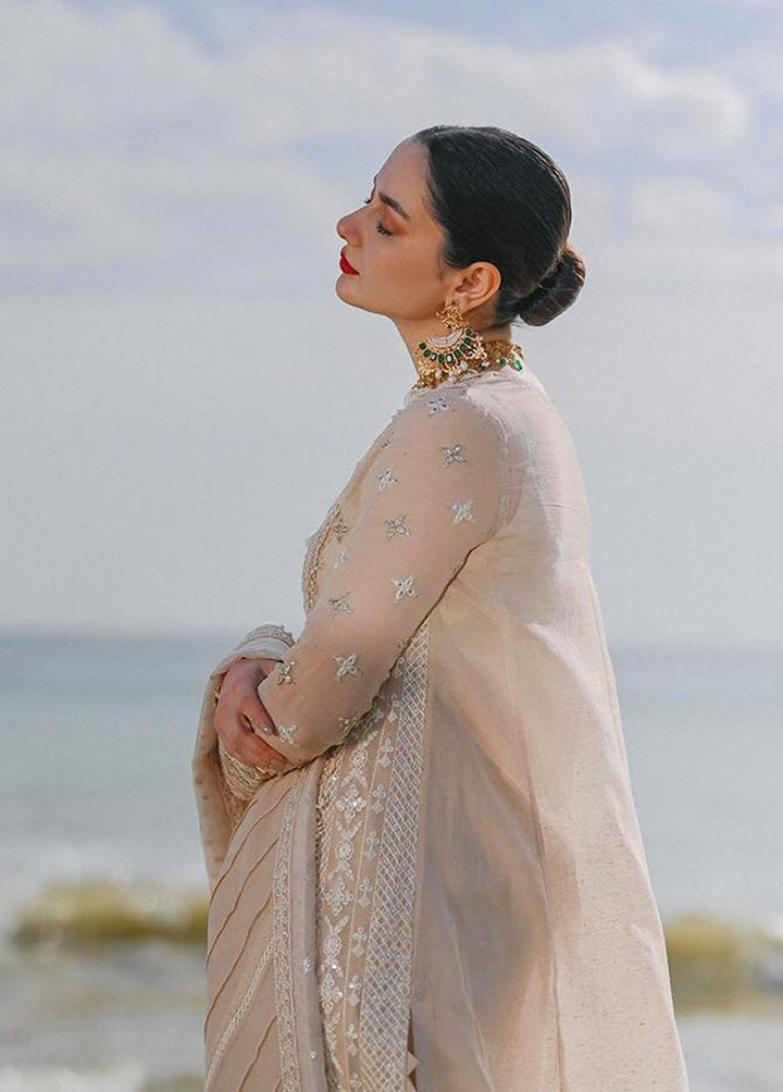 Sahil by Qalamkar Embroidered Lawn Suits Unstitched 3 Piece QLM23S SP-03 Khansa - Luxury Collection