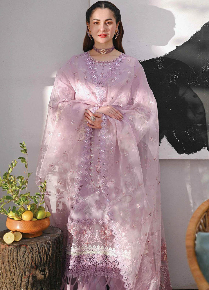 Sahil by Qalamkar Embroidered Lawn Suits Unstitched 3 Piece QLM23S SP-05 Seren - Luxury Collection