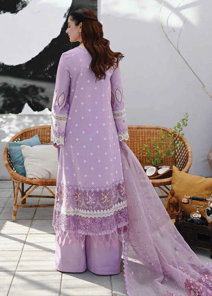 Sahil by Qalamkar Embroidered Lawn Suits Unstitched 3 Piece QLM23S SP-05 Seren - Luxury Collection