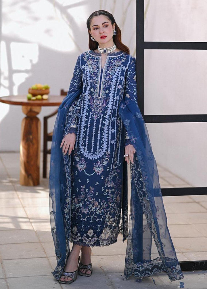 Sahil by Qalamkar Embroidered Lawn Suits Unstitched 3 Piece QLM23S SP-06 Kiral - Luxury Collection