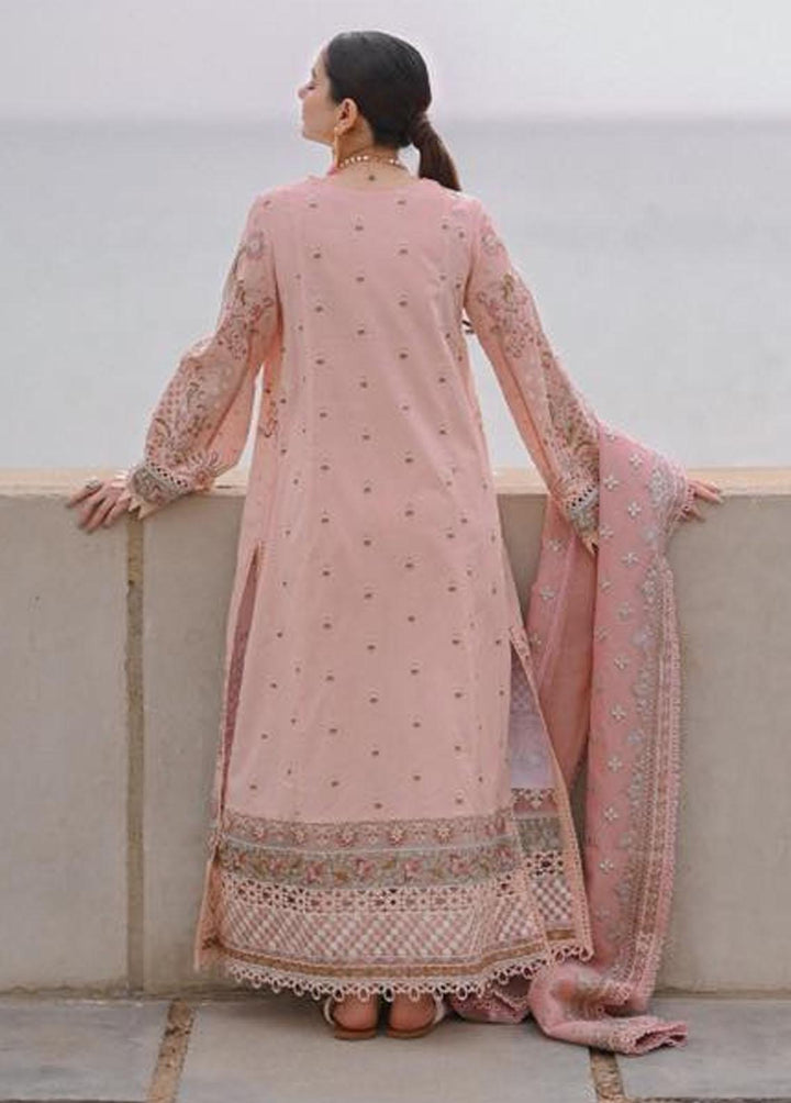 Sahil by Qalamkar Embroidered Lawn Suits Unstitched 3 Piece QLM23S SP-09 Ansha - Luxury Collection