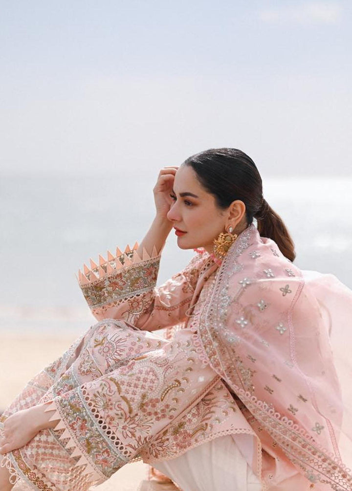 Sahil by Qalamkar Embroidered Lawn Suits Unstitched 3 Piece QLM23S SP-09 Ansha - Luxury Collection