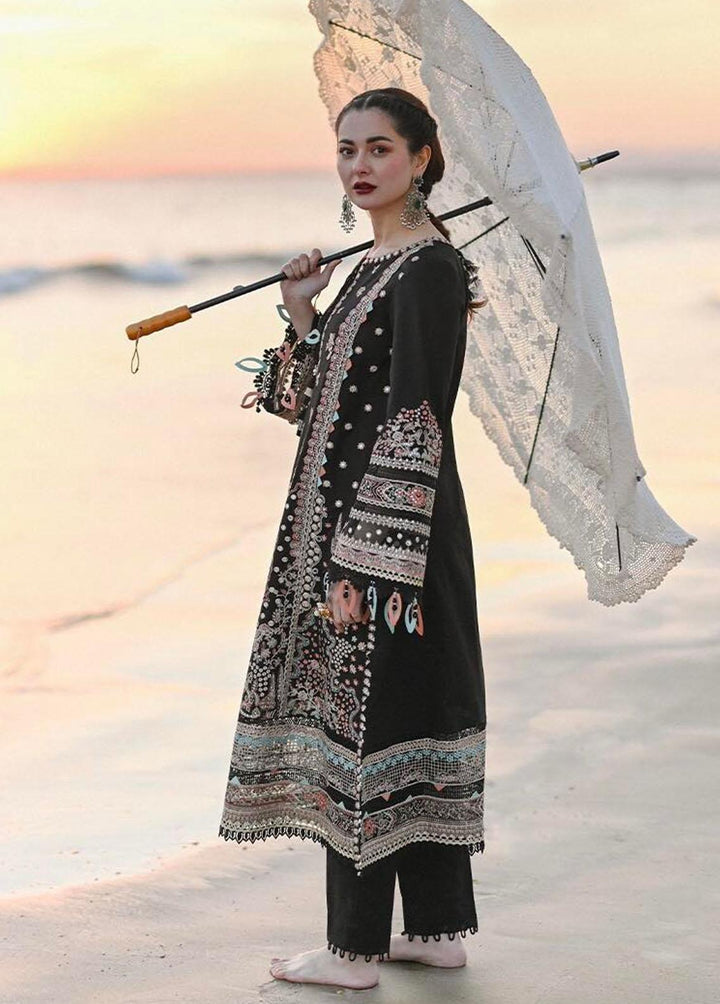 Sahil by Qalamkar Embroidered Lawn Suits Unstitched 3 Piece QLM23S SP-11 Huma - Luxury Collection
