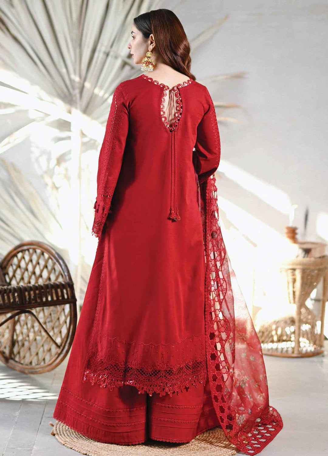 Sahil by Qalamkar Embroidered Lawn Suits Unstitched 3 Piece QLM23S SP-13 Romi - Luxury Collection