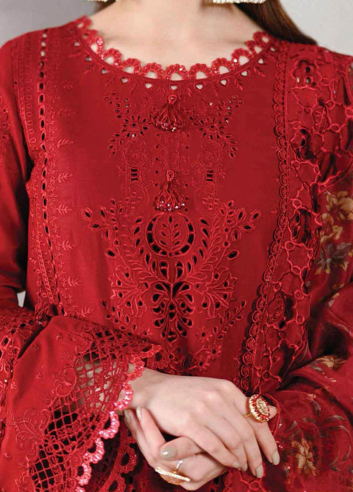 Sahil by Qalamkar Embroidered Lawn Suits Unstitched 3 Piece QLM23S SP-13 Romi - Luxury Collection