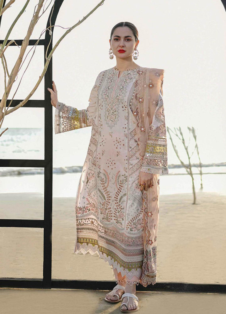 Sahil by Qalamkar Embroidered Lawn Suits Unstitched 3 Piece QLM23S SP-14 Bria - Luxury Collection