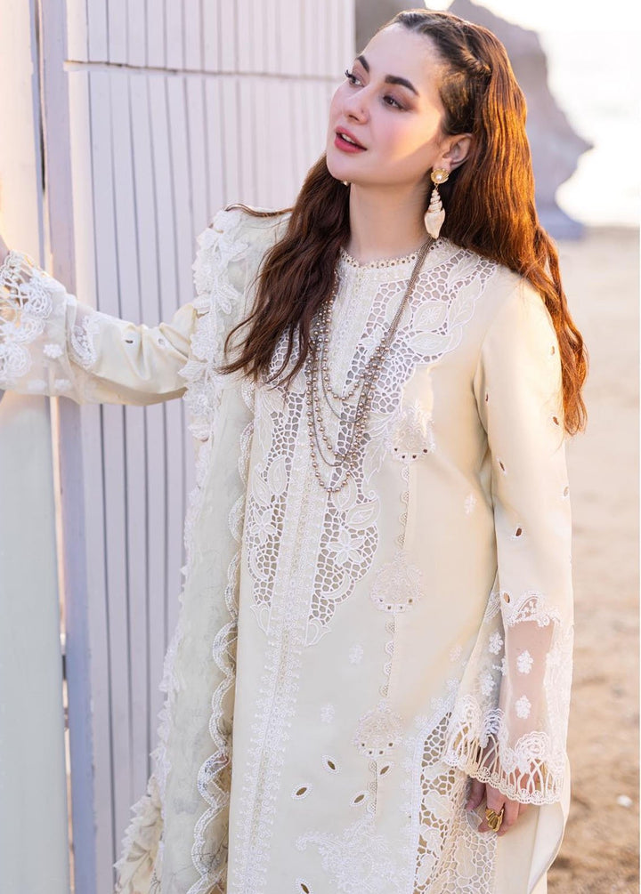 Sahil Kinare by Qalamkar Embroidered Lawn Suits Unstitched 3 Piece QLM24SK FP-01 Jana - Summer Collection