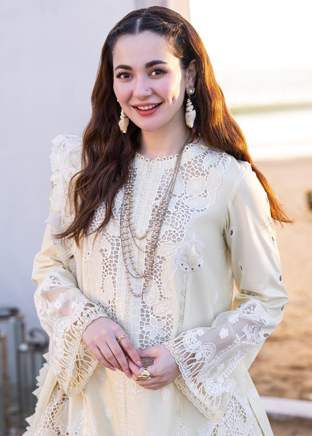 Sahil Kinare by Qalamkar Embroidered Lawn Suits Unstitched 3 Piece QLM24SK FP-01 Jana - Summer Collection