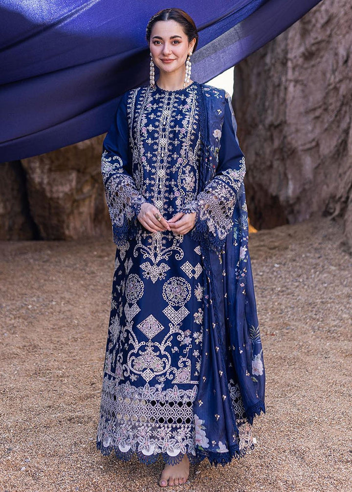 Sahil Kinare by Qalamkar Embroidered Lawn Suits Unstitched 3 Piece QLM24SK FP-06 Miray - Summer Collection