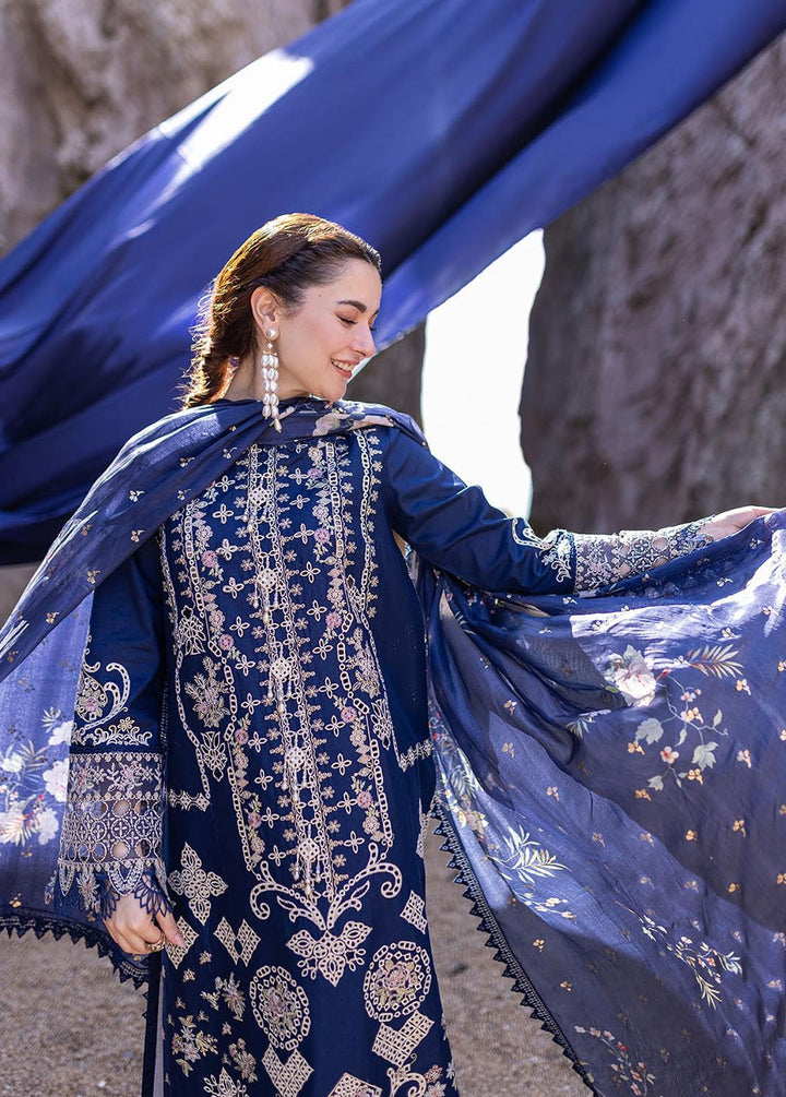 Sahil Kinare by Qalamkar Embroidered Lawn Suits Unstitched 3 Piece QLM24SK FP-06 Miray - Summer Collection