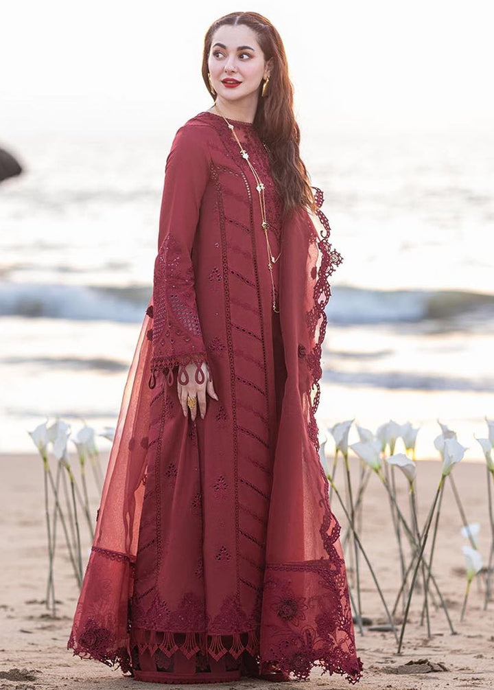 Sahil Kinare by Qalamkar Embroidered Lawn Suits Unstitched 3 Piece QLM24SK FP-07 Aisha - Summer Collection