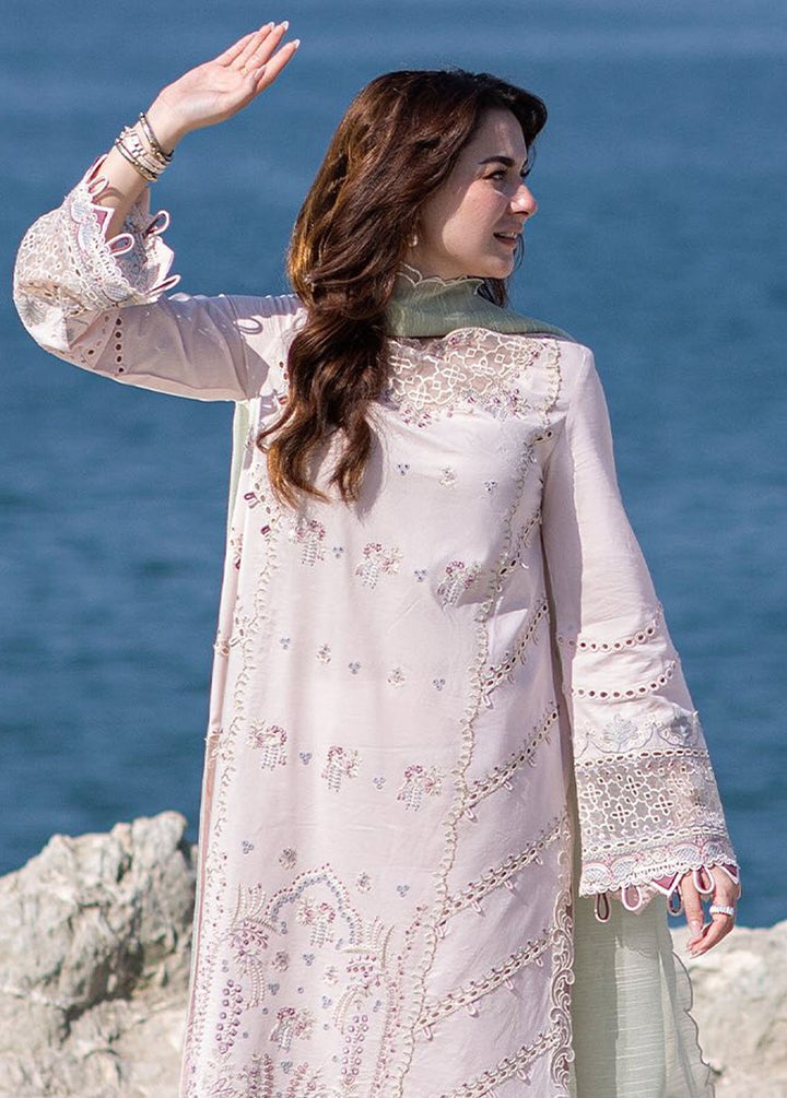 Sahil Kinare by Qalamkar Embroidered Lawn Suits Unstitched 3 Piece QLM24SK FP-08 Nia - Summer Collection