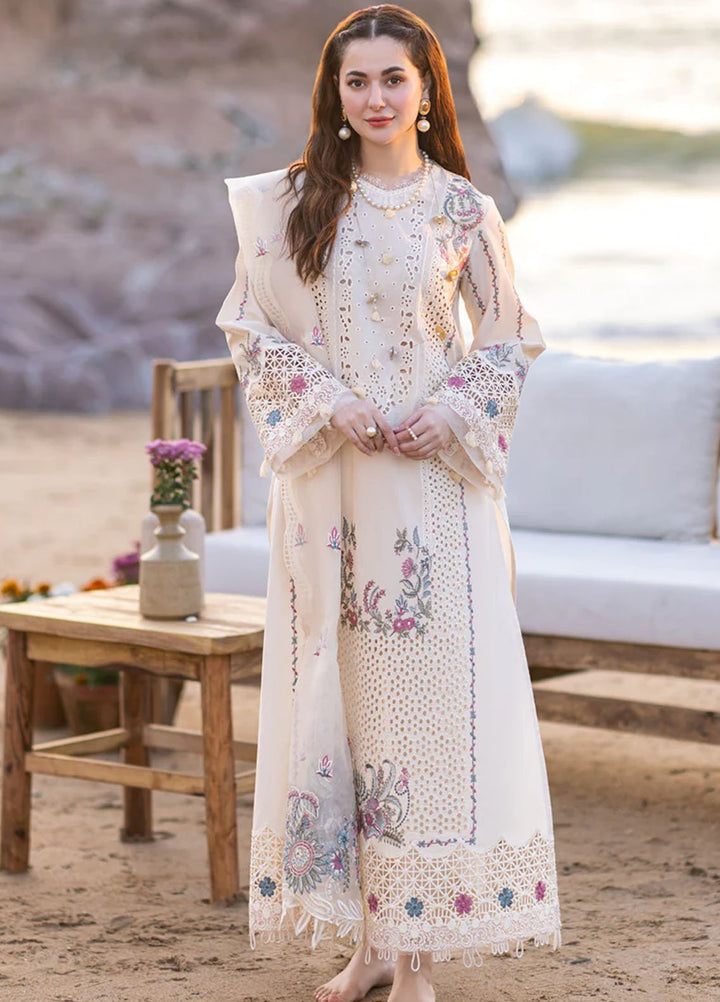 Sahil Kinare by Qalamkar Embroidered Lawn Suits Unstitched 3 Piece QLM24SK FP-09 Selin - Summer Collection