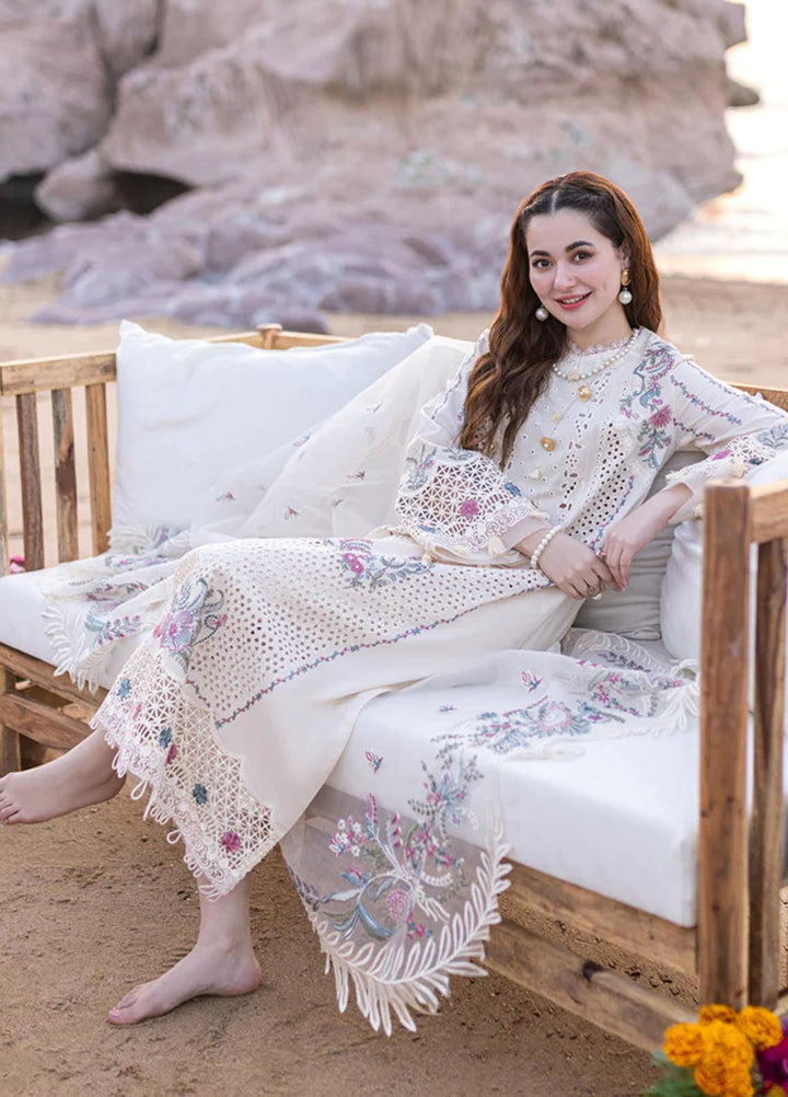 Sahil Kinare by Qalamkar Embroidered Lawn Suits Unstitched 3 Piece QLM24SK FP-09 Selin - Summer Collection