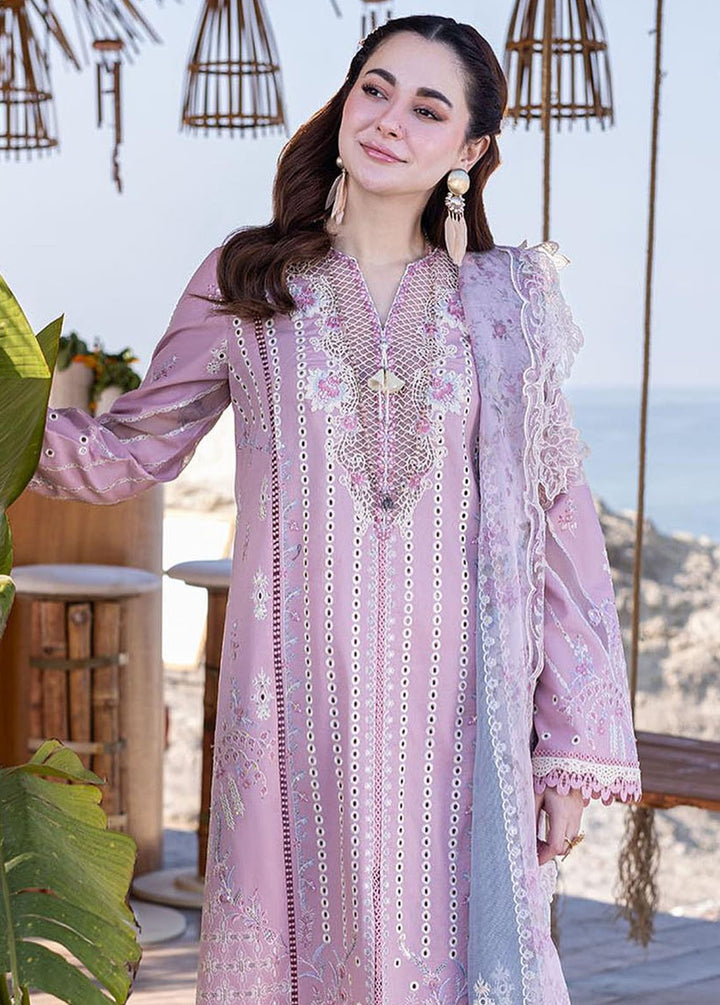 Sahil Kinare by Qalamkar Embroidered Lawn Suits Unstitched 3 Piece QLM24SK FP-10 Lina - Summer Collection
