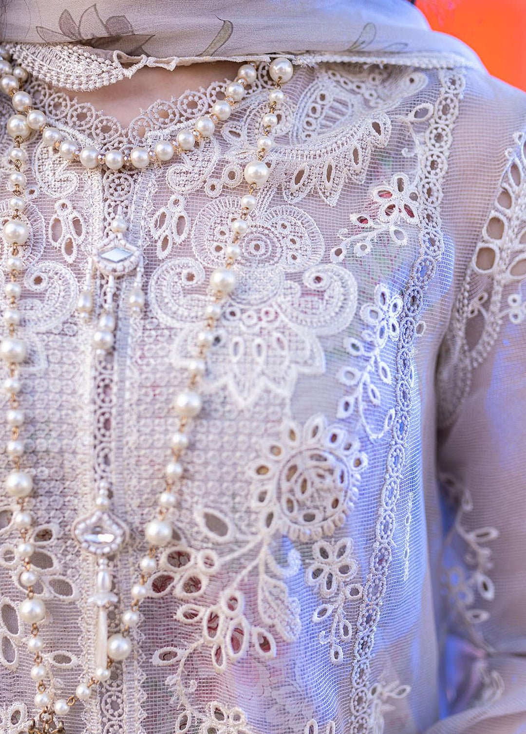 Sahil Kinare by Qalamkar Embroidered Lawn Suits Unstitched 3 Piece QLM24SK FP-10 Lina - Summer Collection