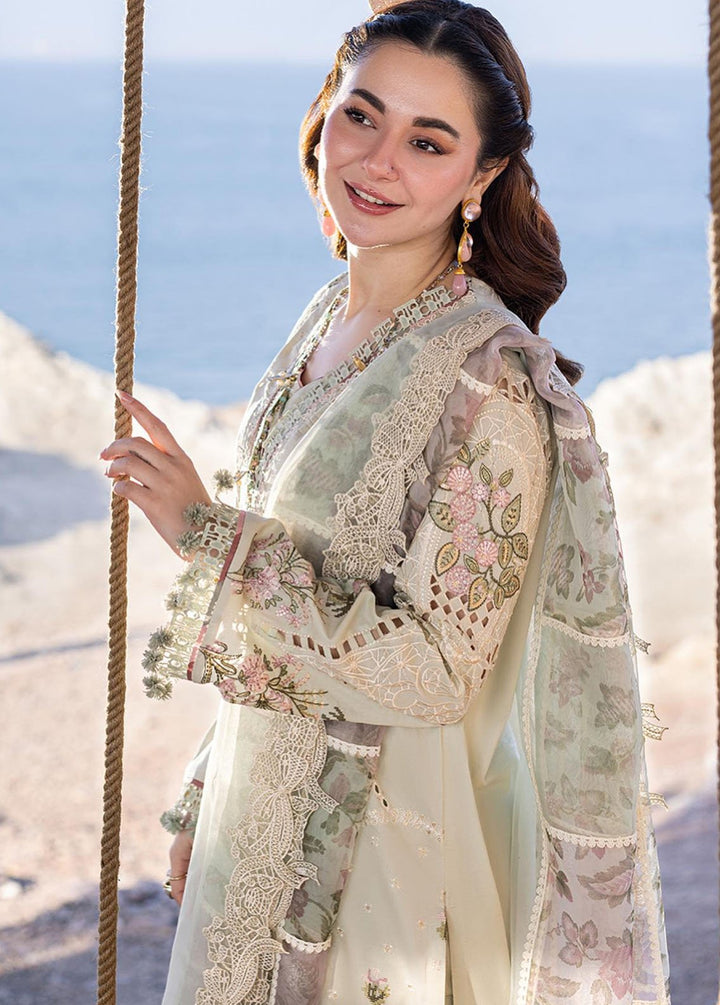 Sahil Kinare by Qalamkar Embroidered Lawn Suits Unstitched 3 Piece QLM24SK FP-15 Rania - Summer Collection