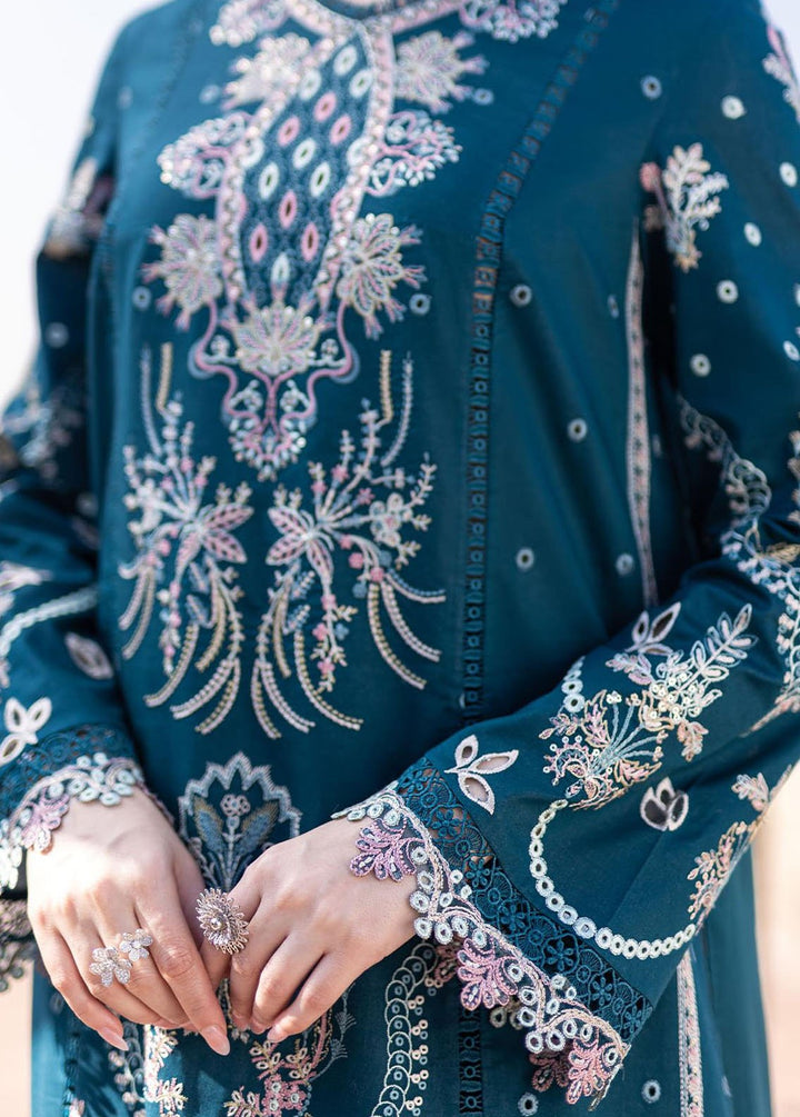 Sahil Kinare by Qalamkar Embroidered Lawn Suits Unstitched 3 Piece QLM24SK FP-16 Kira - Summer Collection