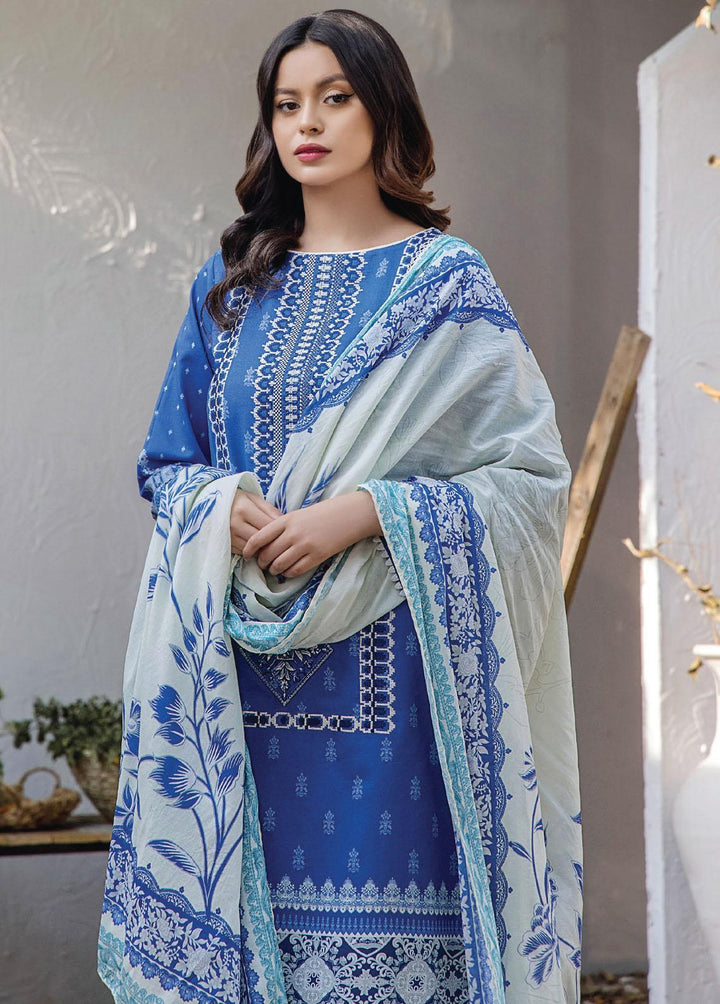 Saira Bano By Humdum Embroidered Lawn Suits Unstitched 3 Piece HD23SB D-02 - Summer Collection