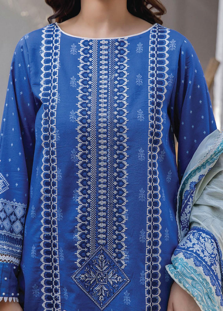 Saira Bano By Humdum Embroidered Lawn Suits Unstitched 3 Piece HD23SB D-02 - Summer Collection