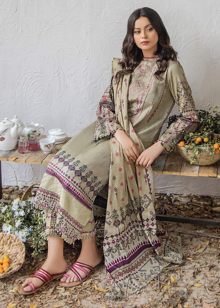 Saira Bano By Humdum Embroidered Lawn Suits Unstitched 3 Piece HD23SB D-05 - Summer Collection