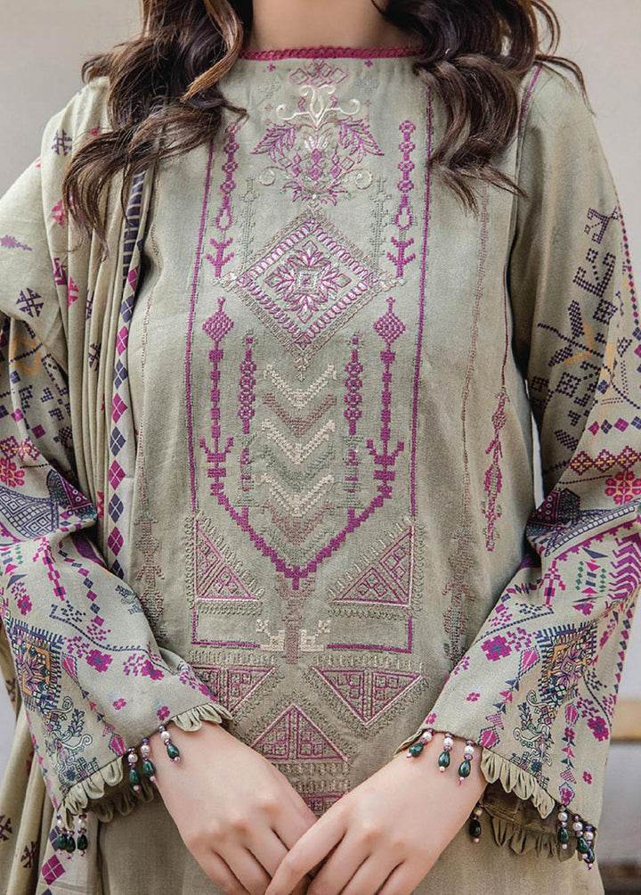 Saira Bano By Humdum Embroidered Lawn Suits Unstitched 3 Piece HD23SB D-05 - Summer Collection