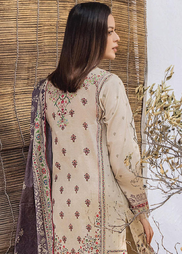 Saira Bano By Humdum Embroidered Lawn Suits Unstitched 3 Piece HD23SB D-09 - Summer Collection