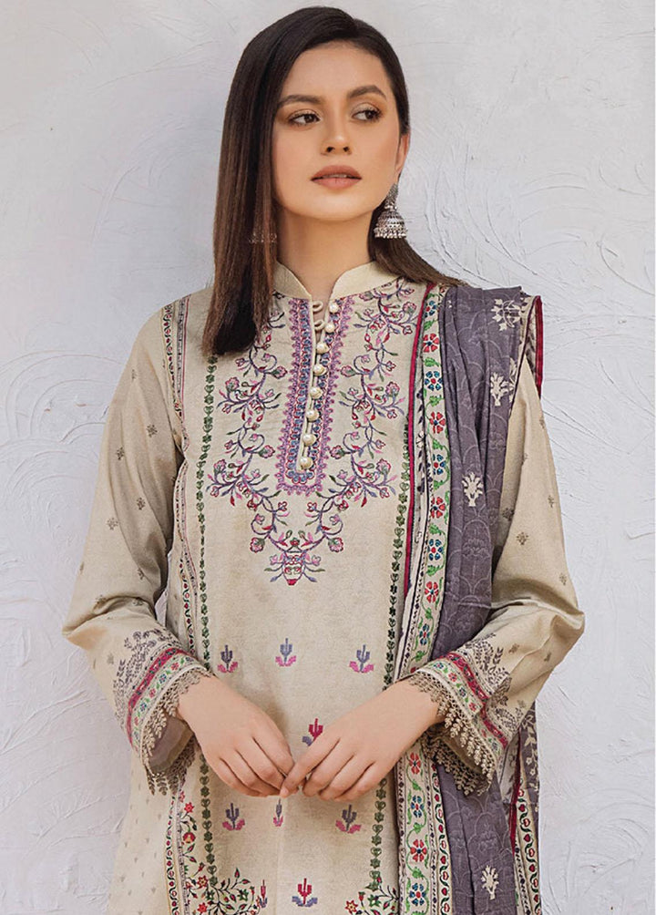 Saira Bano By Humdum Embroidered Lawn Suits Unstitched 3 Piece HD23SB D-09 - Summer Collection