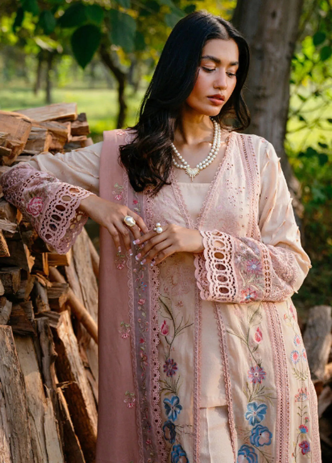 Saira Rizwan Embroidered Karandi Suits Unstitched 3 Piece SR24PW SRW24-03 Lana - Winter Collection