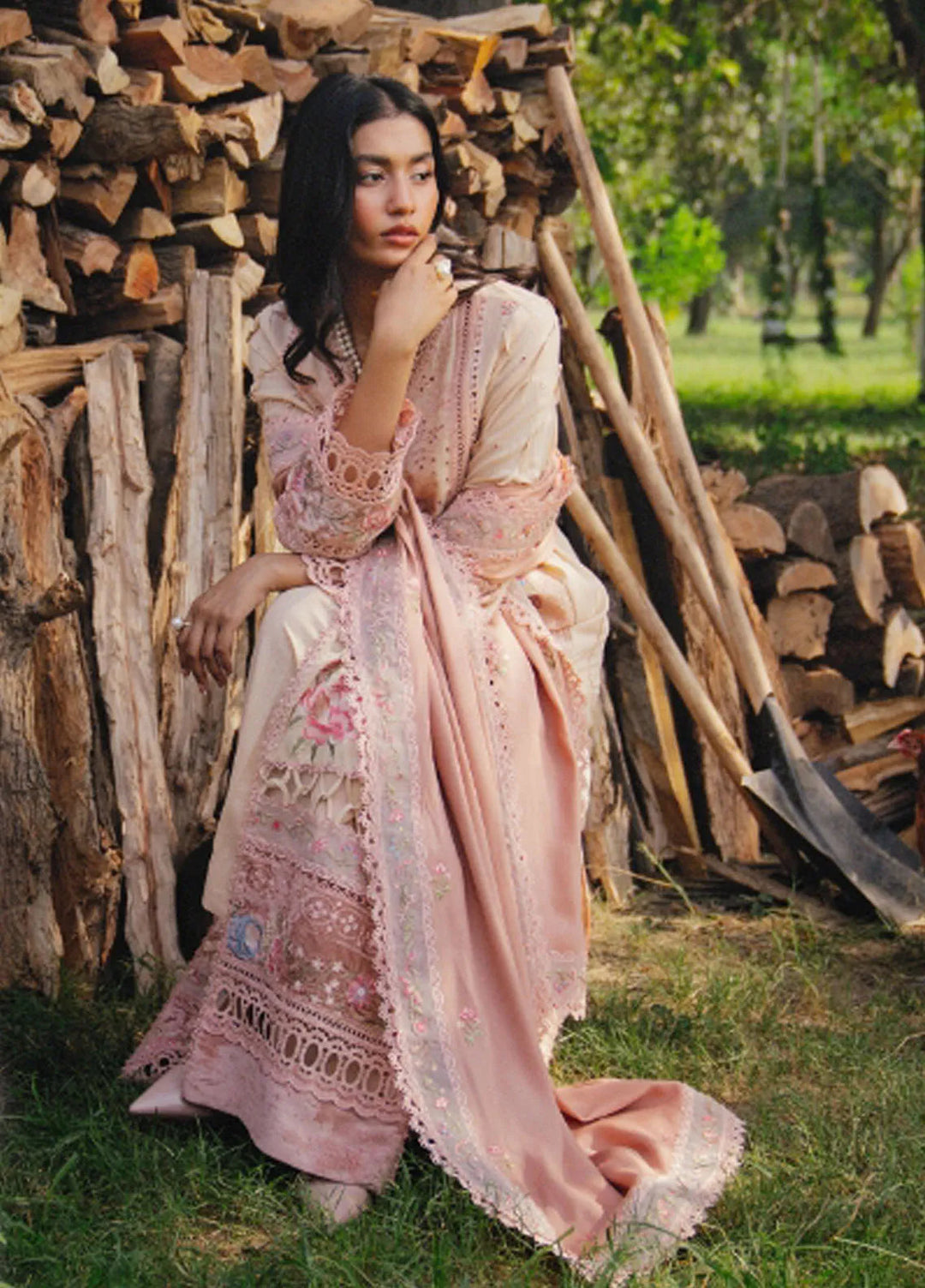 Saira Rizwan Embroidered Karandi Suits Unstitched 3 Piece SR24PW SRW24-03 Lana - Winter Collection