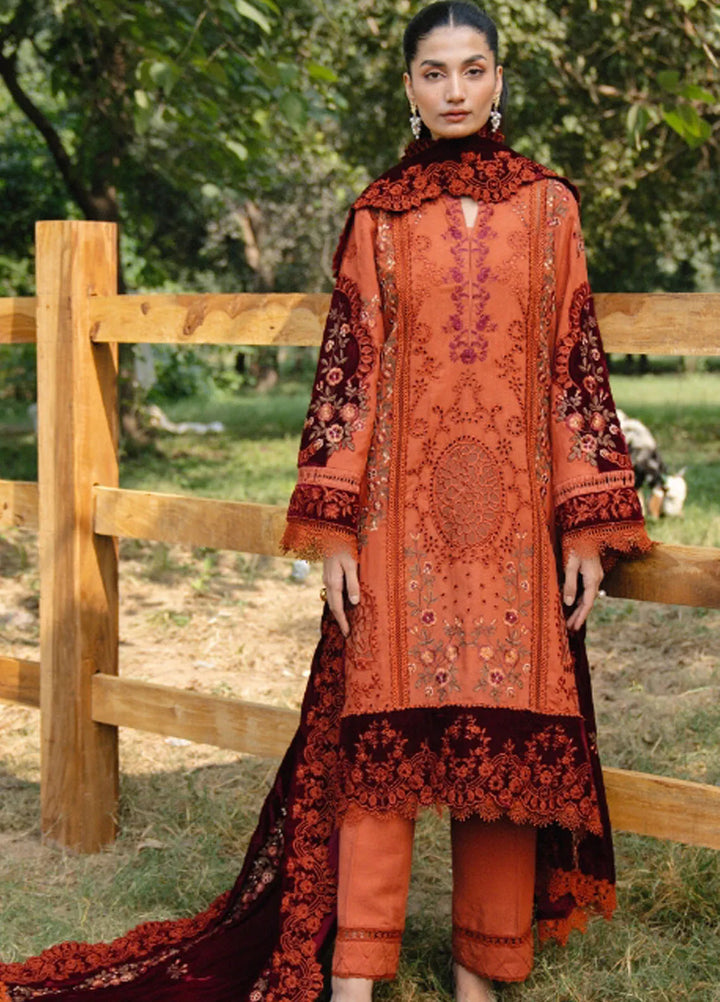 Saira Rizwan Embroidered Karandi Suits Unstitched 3 Piece SR24PW SRW24-10 Ciro - Winter Collection