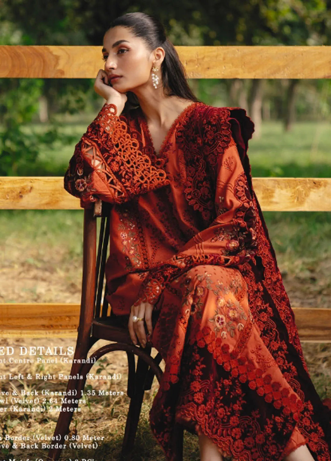 Saira Rizwan Embroidered Karandi Suits Unstitched 3 Piece SR24PW SRW24-10 Ciro - Winter Collection
