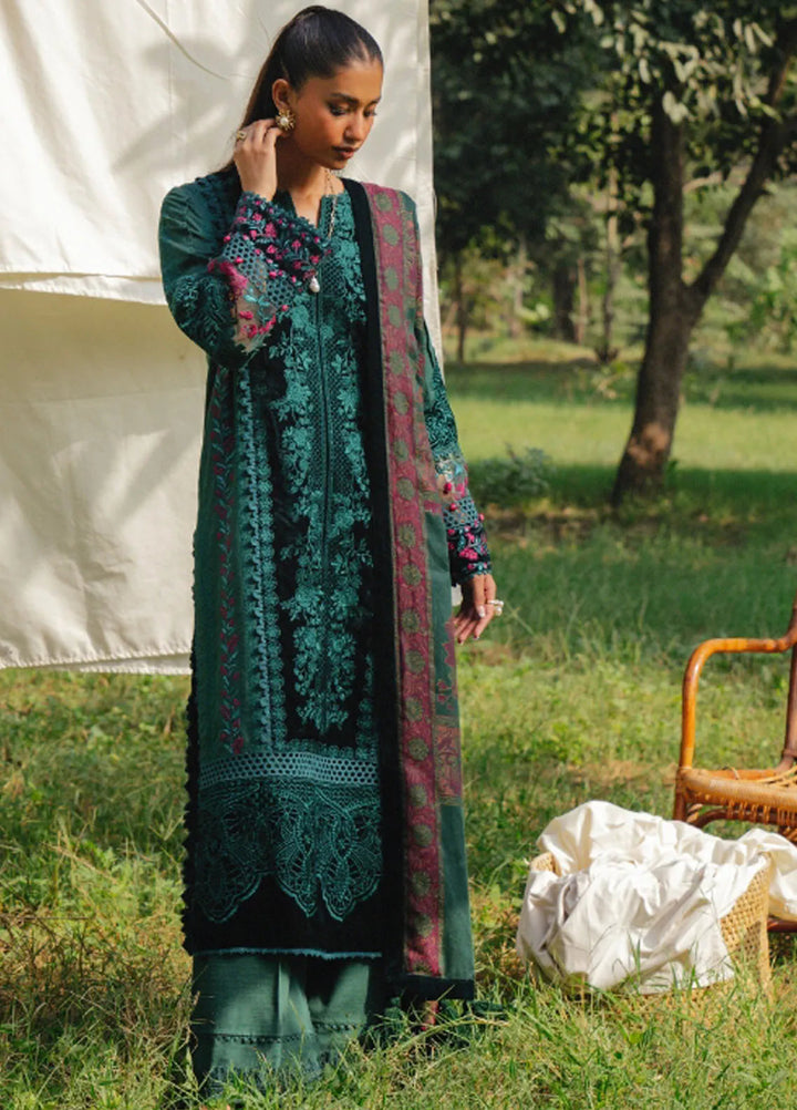 Saira Rizwan Embroidered Khaddar Suits Unstitched 3 Piece SR24PW SRW24-01 Dea - Winter Collection