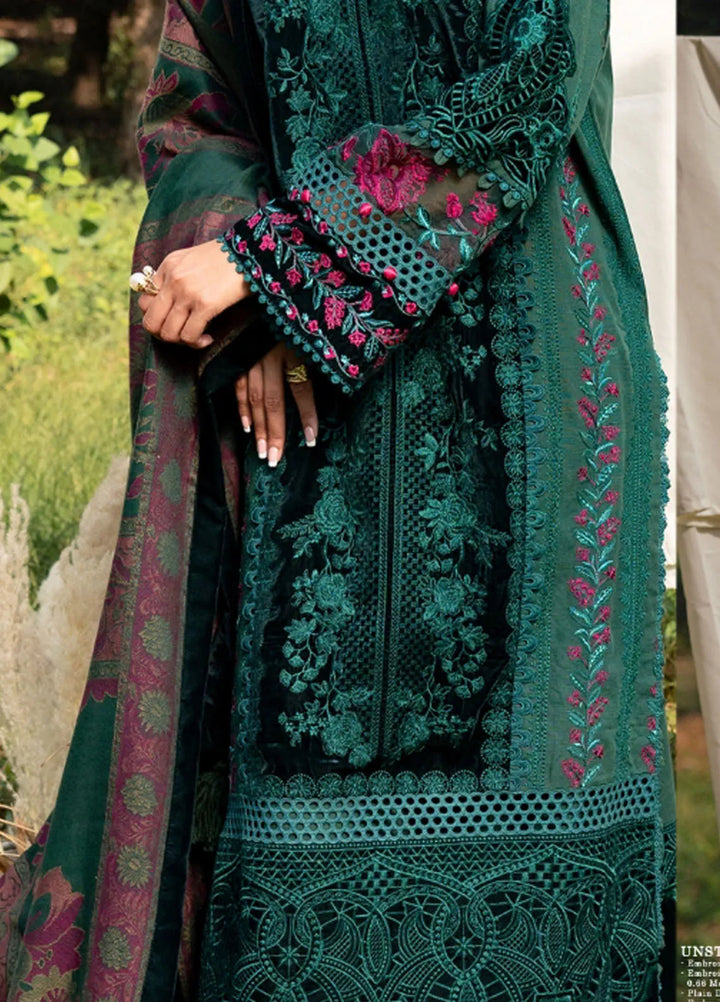 Saira Rizwan Embroidered Khaddar Suits Unstitched 3 Piece SR24PW SRW24-01 Dea - Winter Collection