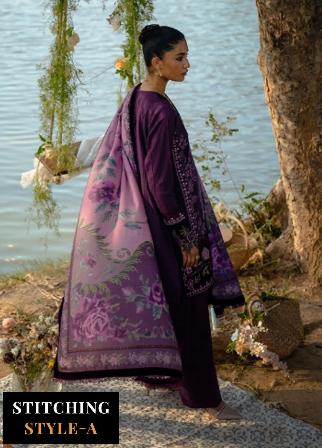 Saira Rizwan Embroidered Khaddar Suits Unstitched 3 Piece SR24PW SRW24-02 Runi - Winter Collection