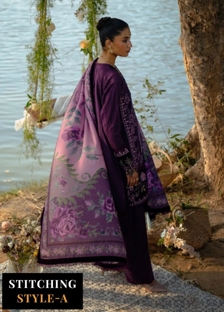 Saira Rizwan Embroidered Khaddar Suits Unstitched 3 Piece SR24PW SRW24-02 Runi - Winter Collection