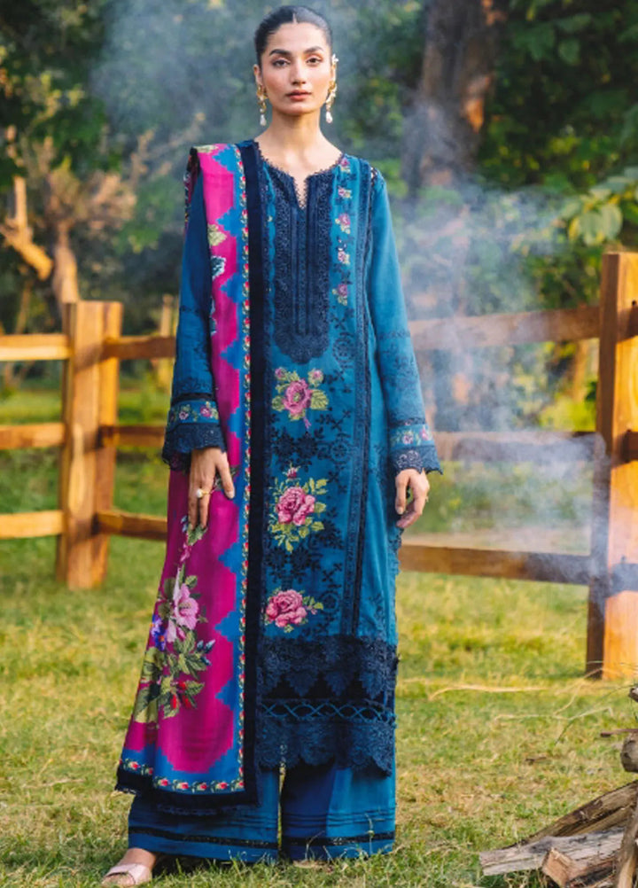 Saira Rizwan Embroidered Khaddar Suits Unstitched 3 Piece SR24PW SRW24-04 Dina - Winter Collection