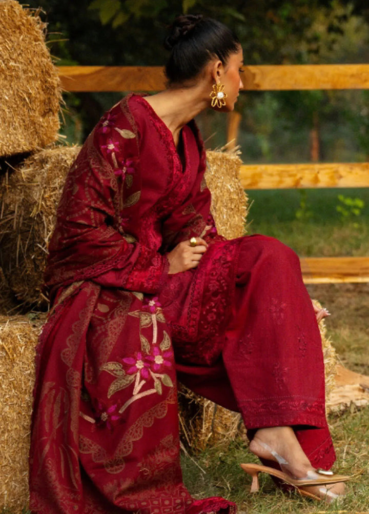 Saira Rizwan Embroidered Khaddar Suits Unstitched 3 Piece SR24PW SRW24-05 Esper - Winter Collection