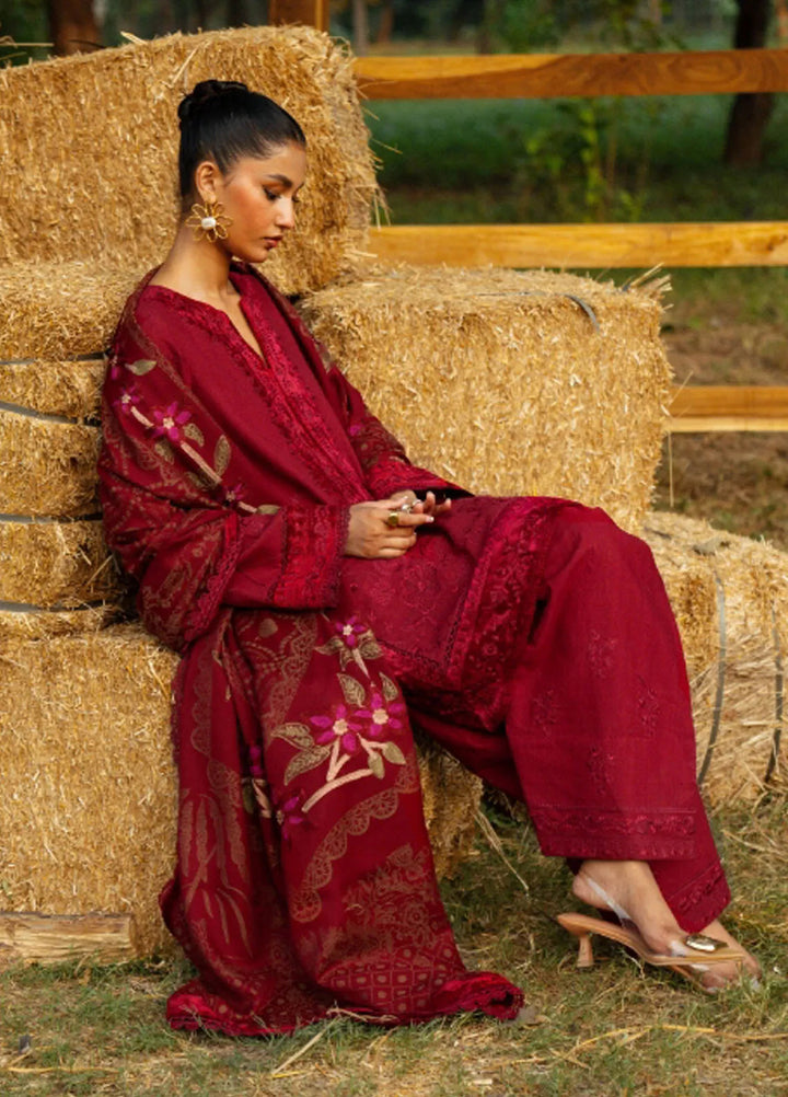 Saira Rizwan Embroidered Khaddar Suits Unstitched 3 Piece SR24PW SRW24-05 Esper - Winter Collection