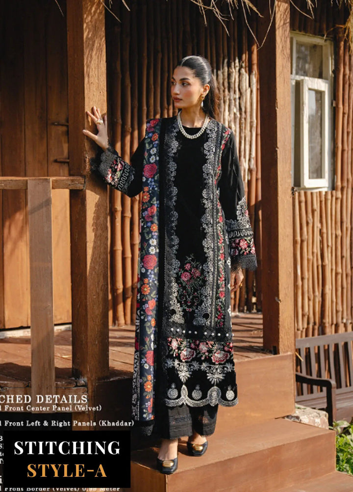 Saira Rizwan Embroidered Khaddar Suits Unstitched 3 Piece SR24PW SRW24-08 Revna - Winter Collection