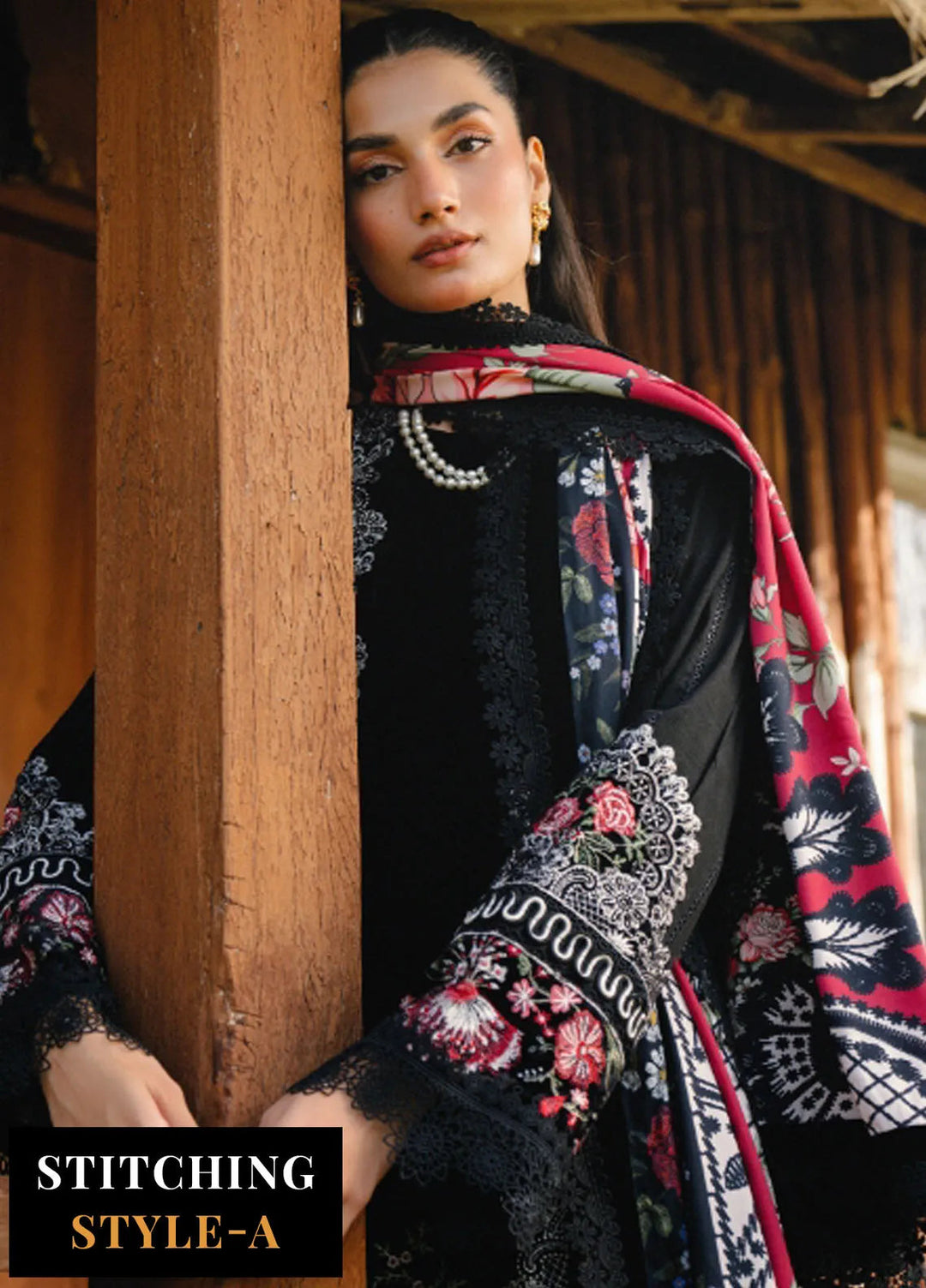 Saira Rizwan Embroidered Khaddar Suits Unstitched 3 Piece SR24PW SRW24-08 Revna - Winter Collection