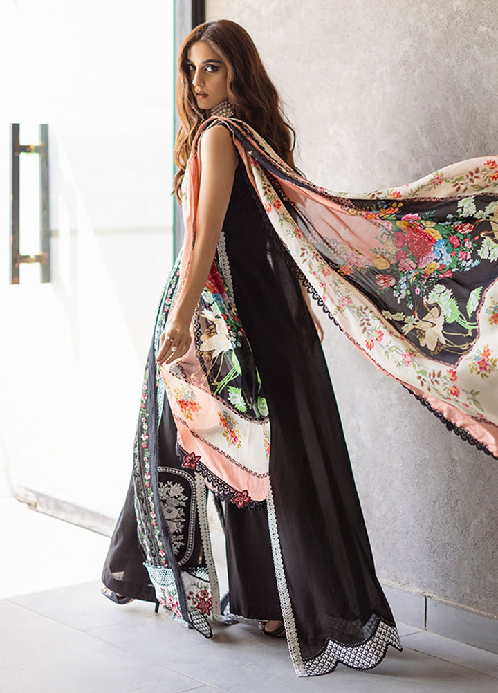 Saira Rizwan Embroidered Lawn Suits Unstitched 3 Piece SR24LL Ember - Luxury Collection