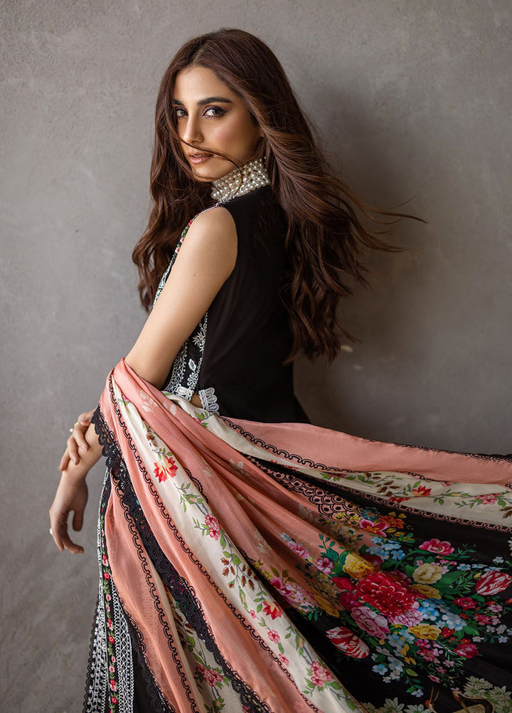 Saira Rizwan Embroidered Lawn Suits Unstitched 3 Piece SR24LL Ember - Luxury Collection