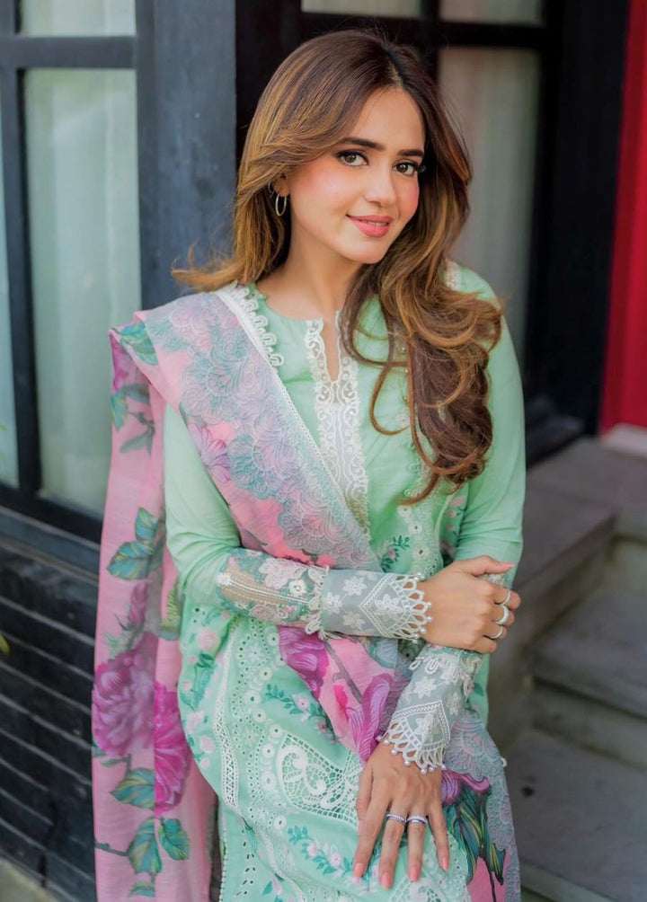 Saira Rizwan Embroidered Lawn Suits Unstitched 3 Piece SR24LL Keshi - Luxury Collection