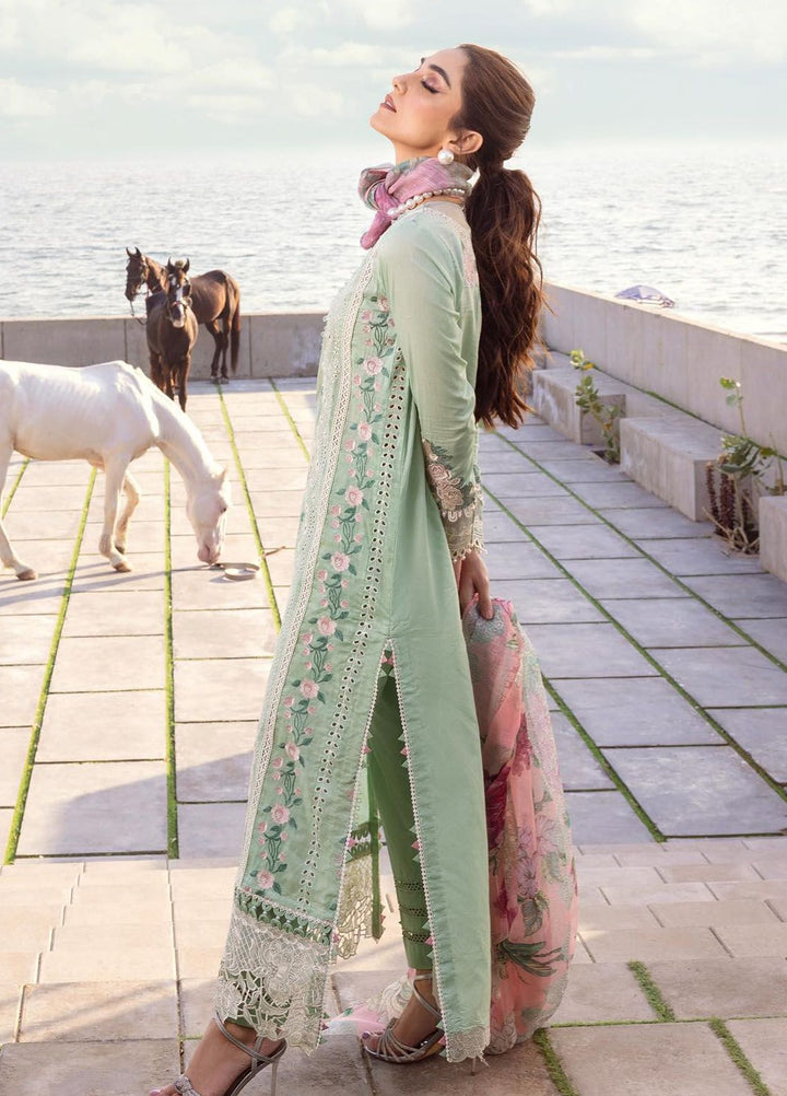 Saira Rizwan Embroidered Lawn Suits Unstitched 3 Piece SR24LL Keshi - Luxury Collection