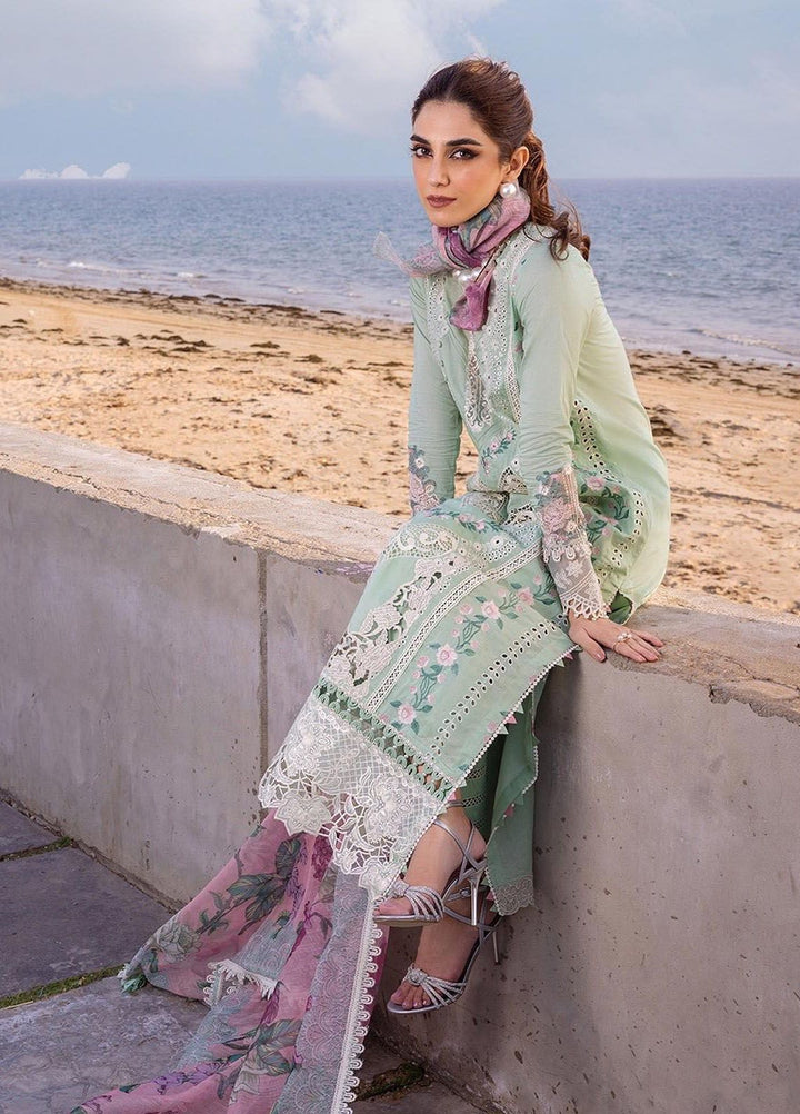 Saira Rizwan Embroidered Lawn Suits Unstitched 3 Piece SR24LL Keshi - Luxury Collection