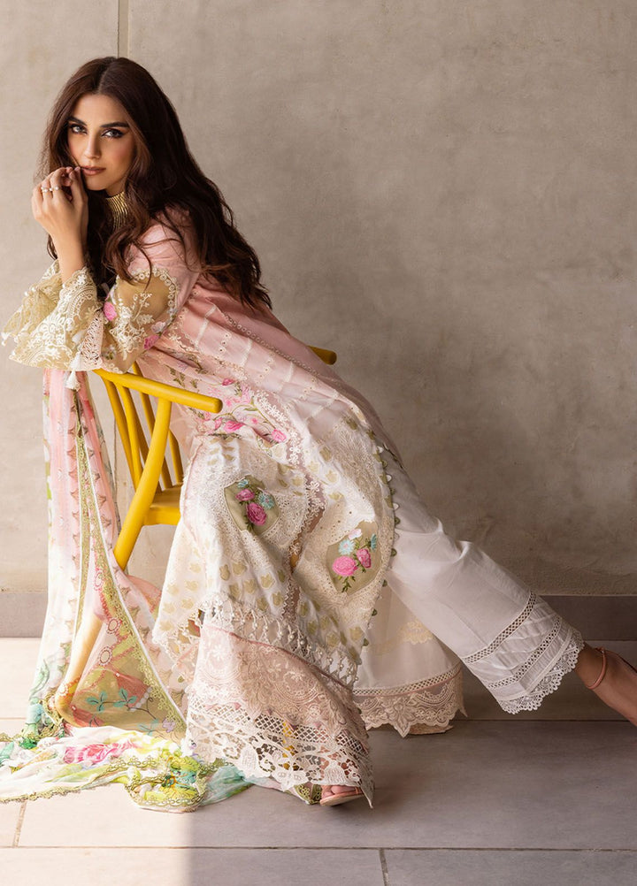 Saira Rizwan Embroidered Lawn Suits Unstitched 3 Piece SR24LL Laurel - Luxury Collection
